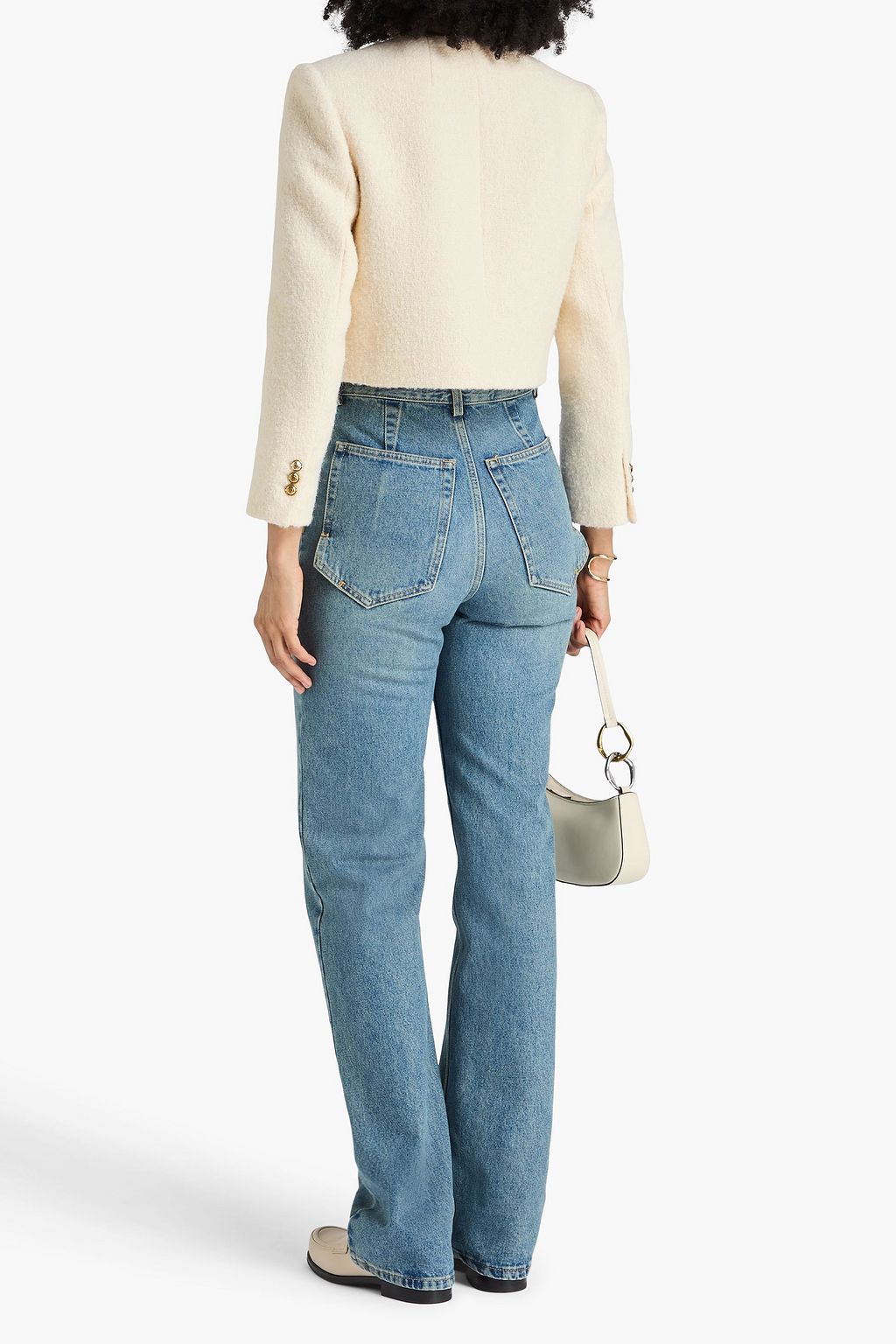 SANDRO Cropped tweed jacket