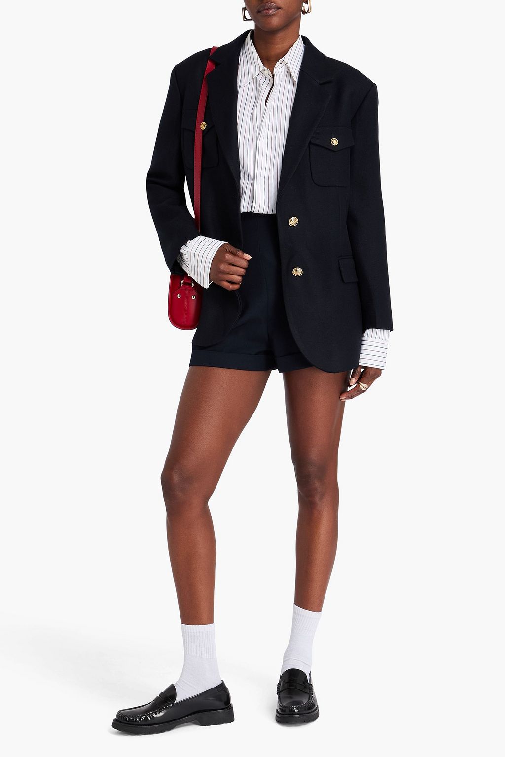 SANDRO Twill blazer