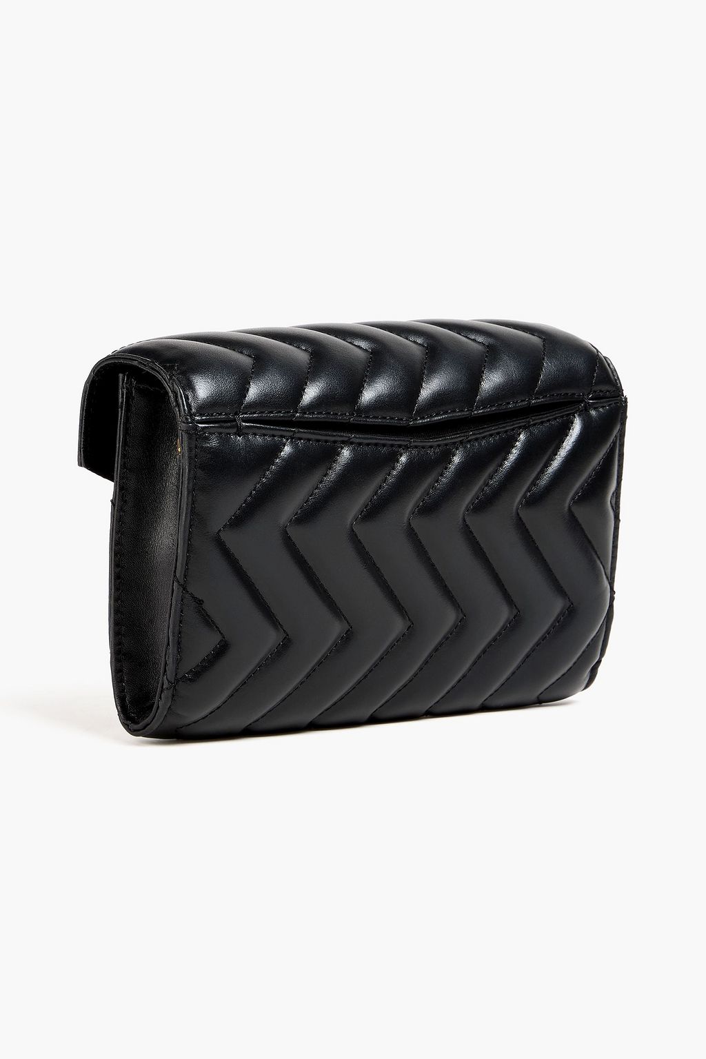 SANDRO Quilted leather cross-body bag