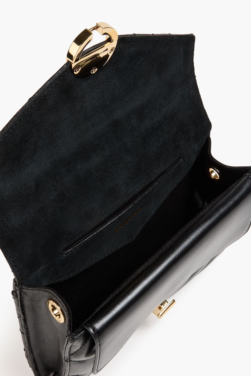 SANDRO Quilted leather cross-body bag