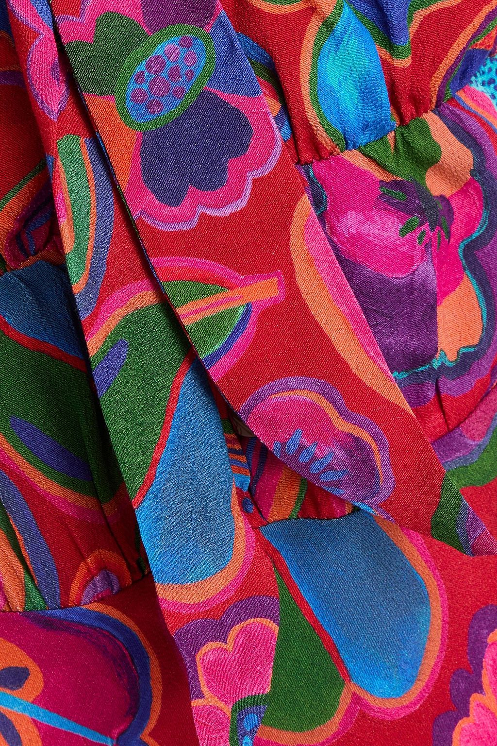 FARM RIO Lisa printed crepe midi dress
