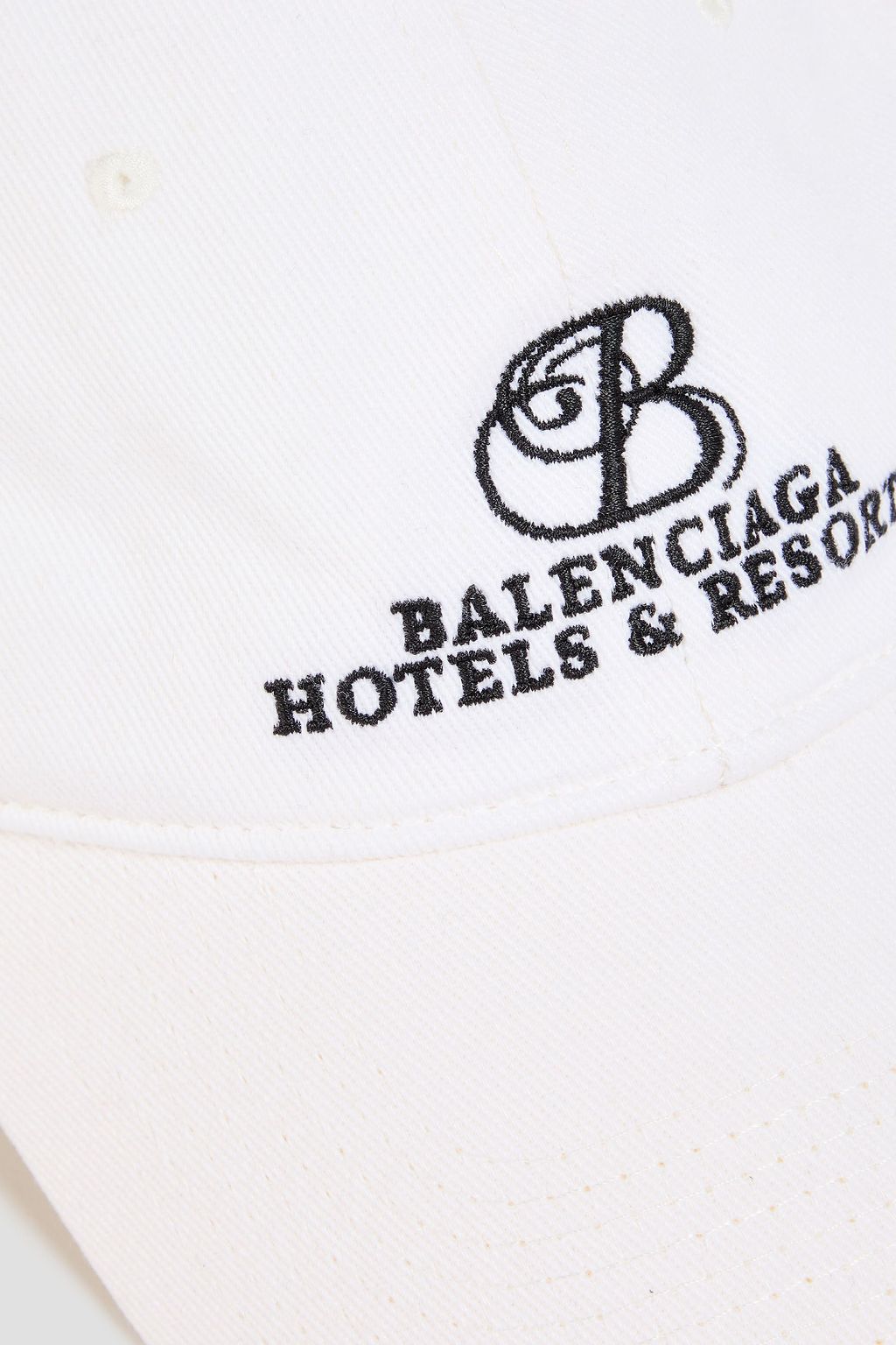 BALENCIAGA Embroidered cotton-twill baseball cap