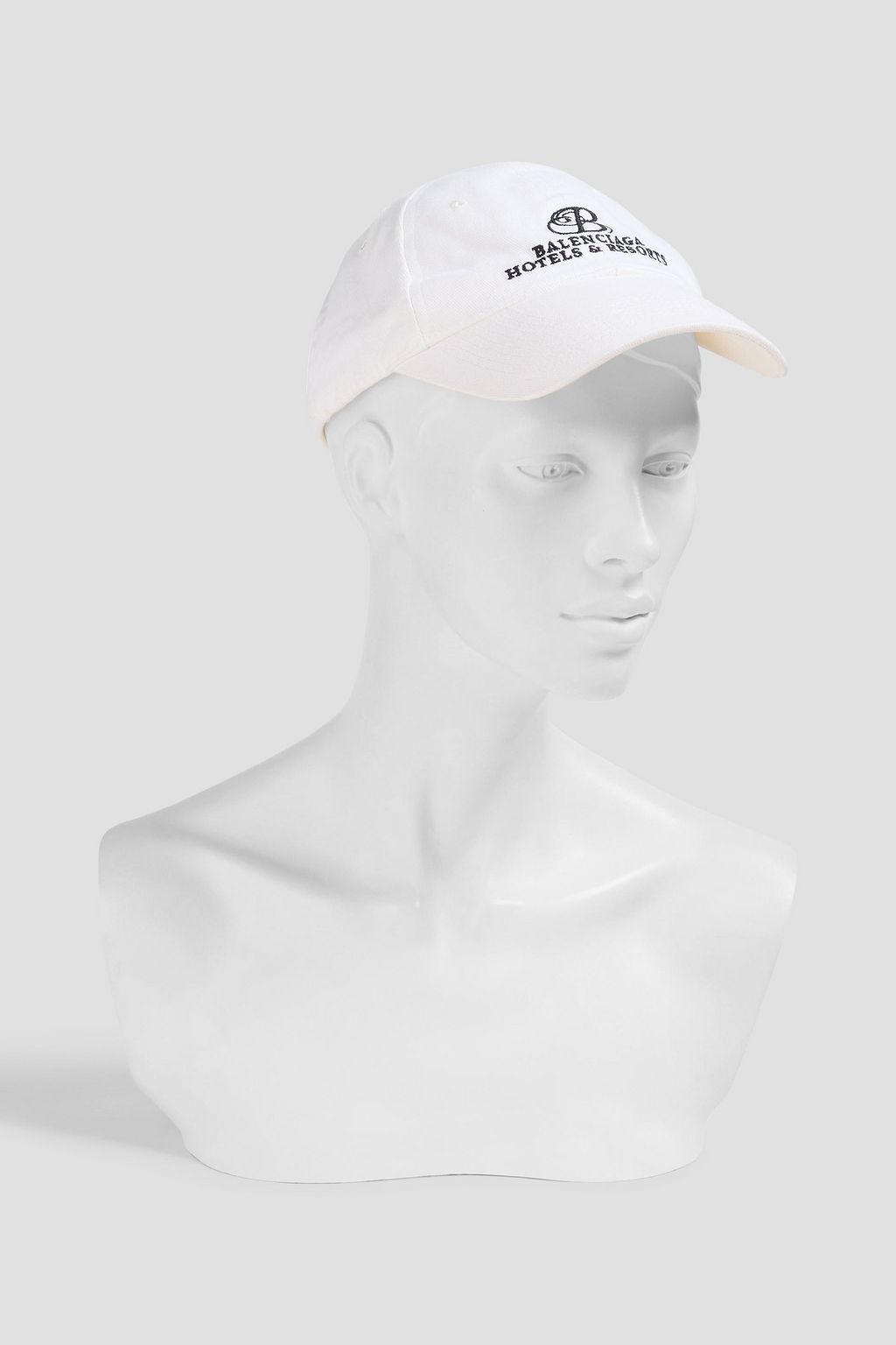 BALENCIAGA Embroidered cotton-twill baseball cap