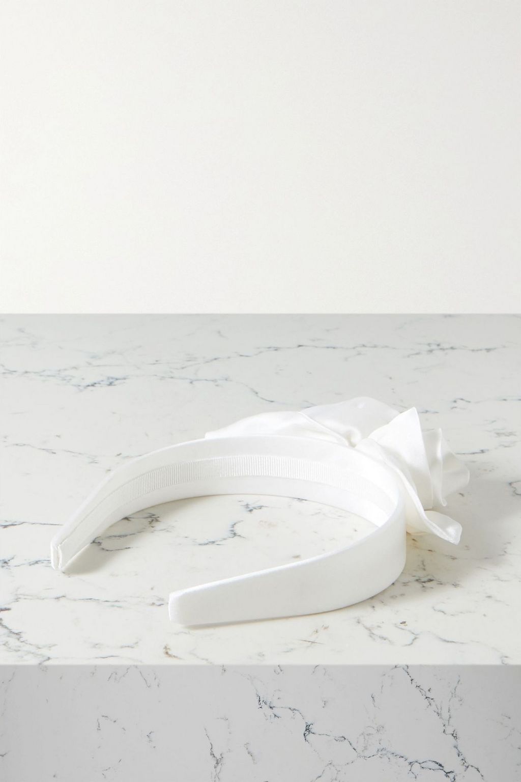 ALESSANDRA RICH Embellished silk-satin headband