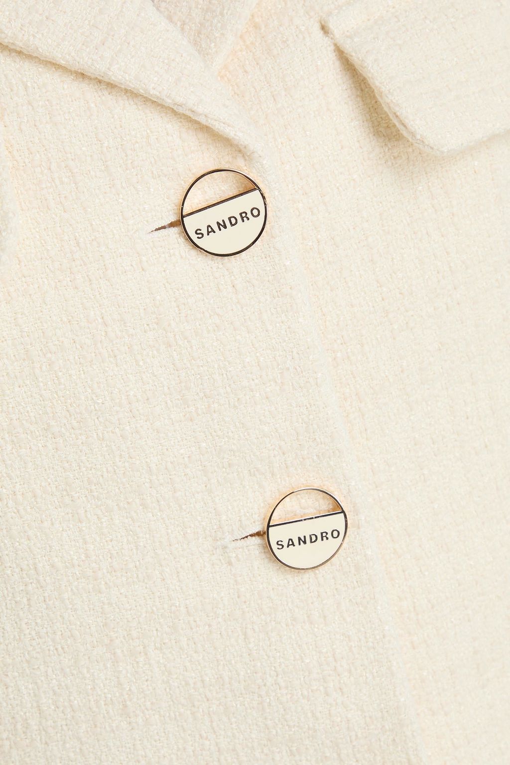 SANDRO Cropped Blazer aus Tweed