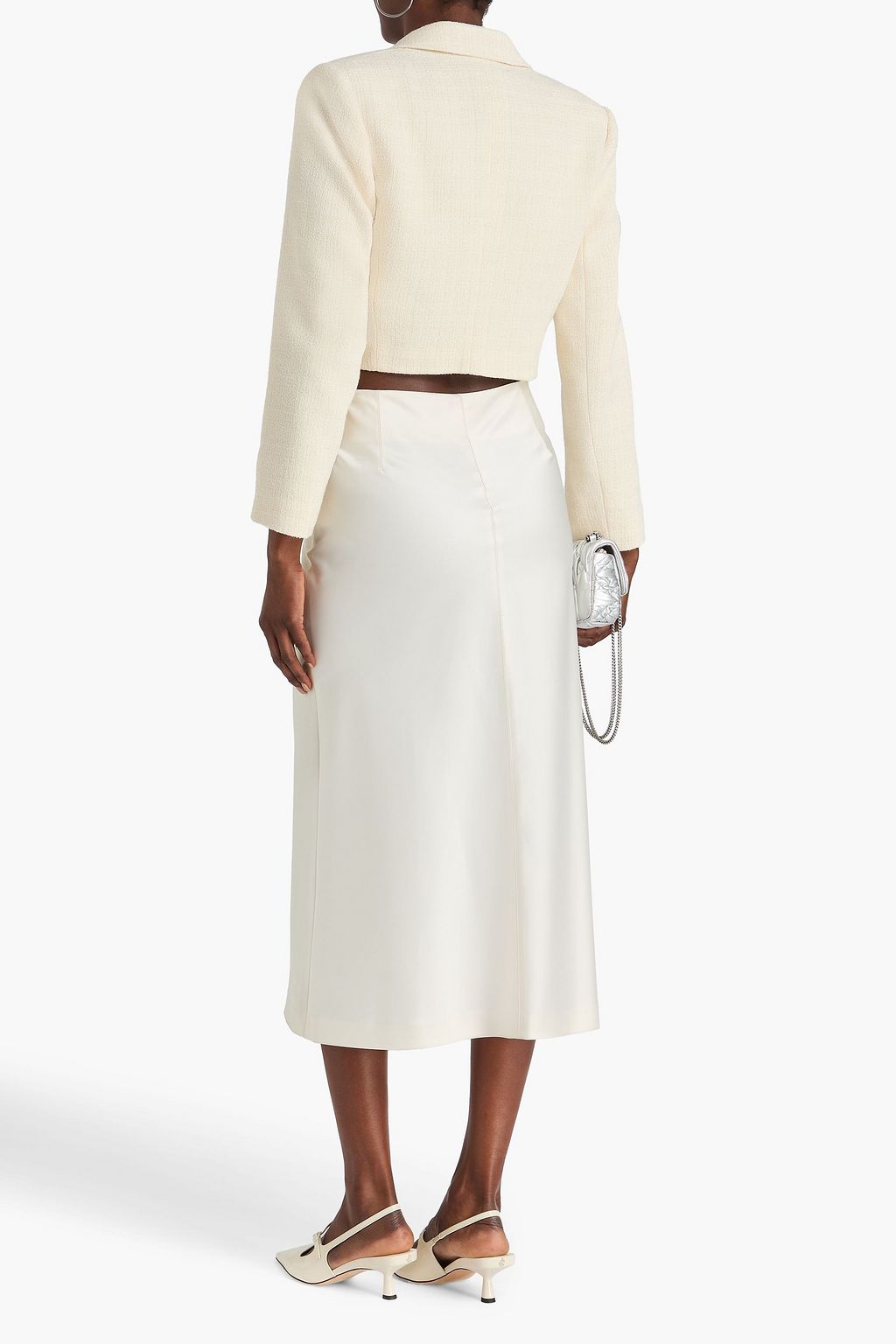 SANDRO Cropped Blazer aus Tweed