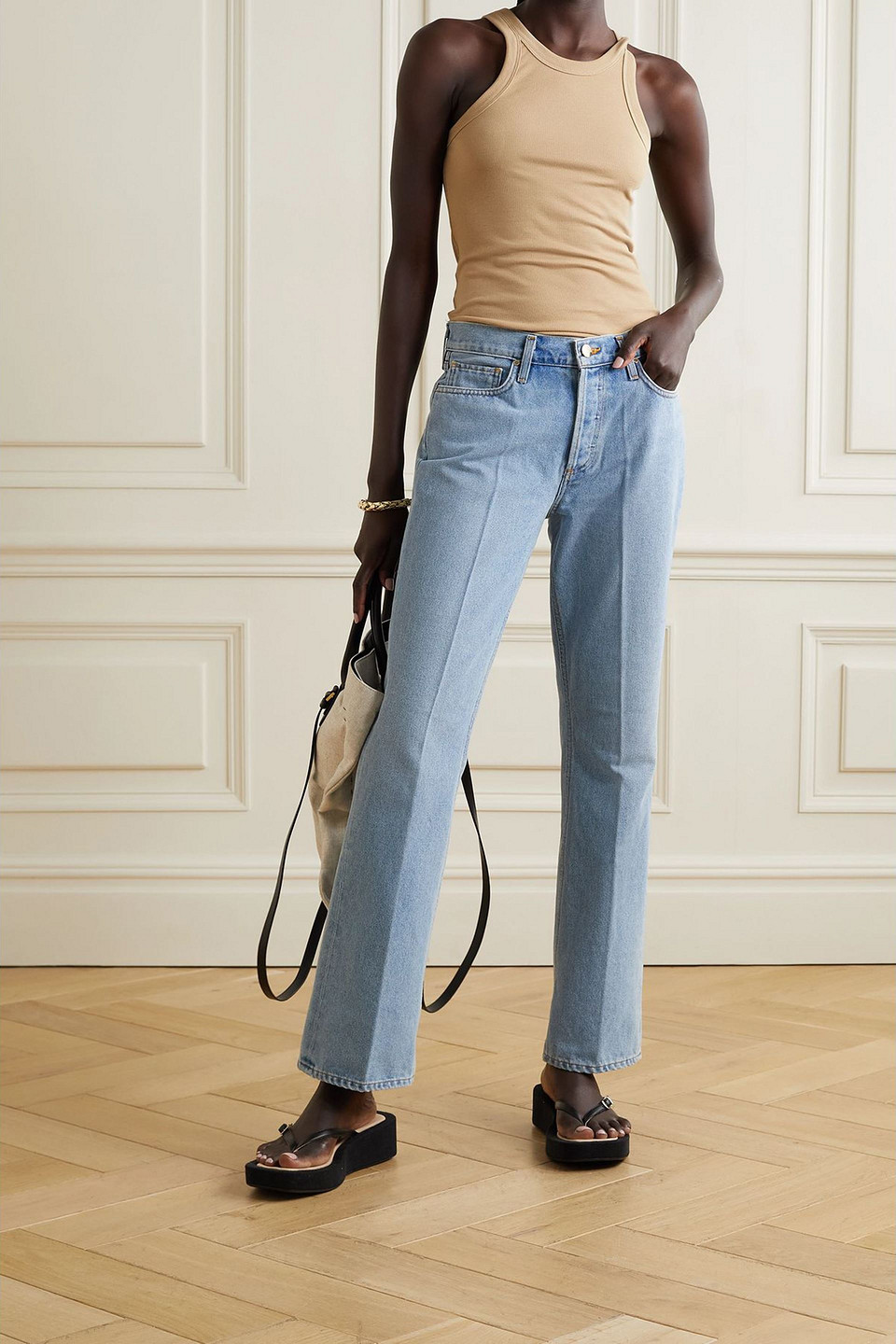  Goldsign - Hoch Sitzende Bootcut-jeans „the Nineties“ - Blau - 32 