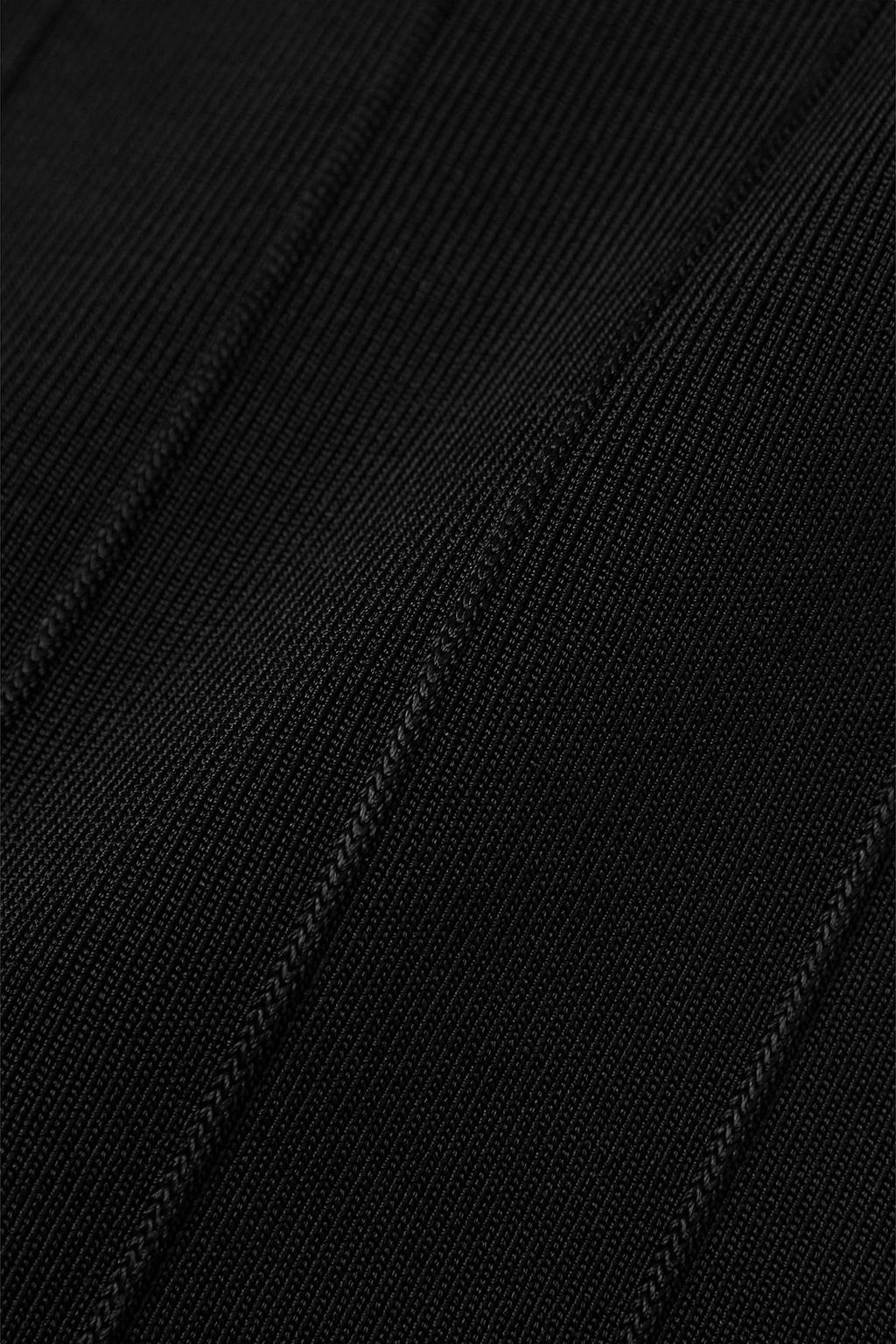 GALVAN  LONDON Atalanta pleated stretch-knit midi dress