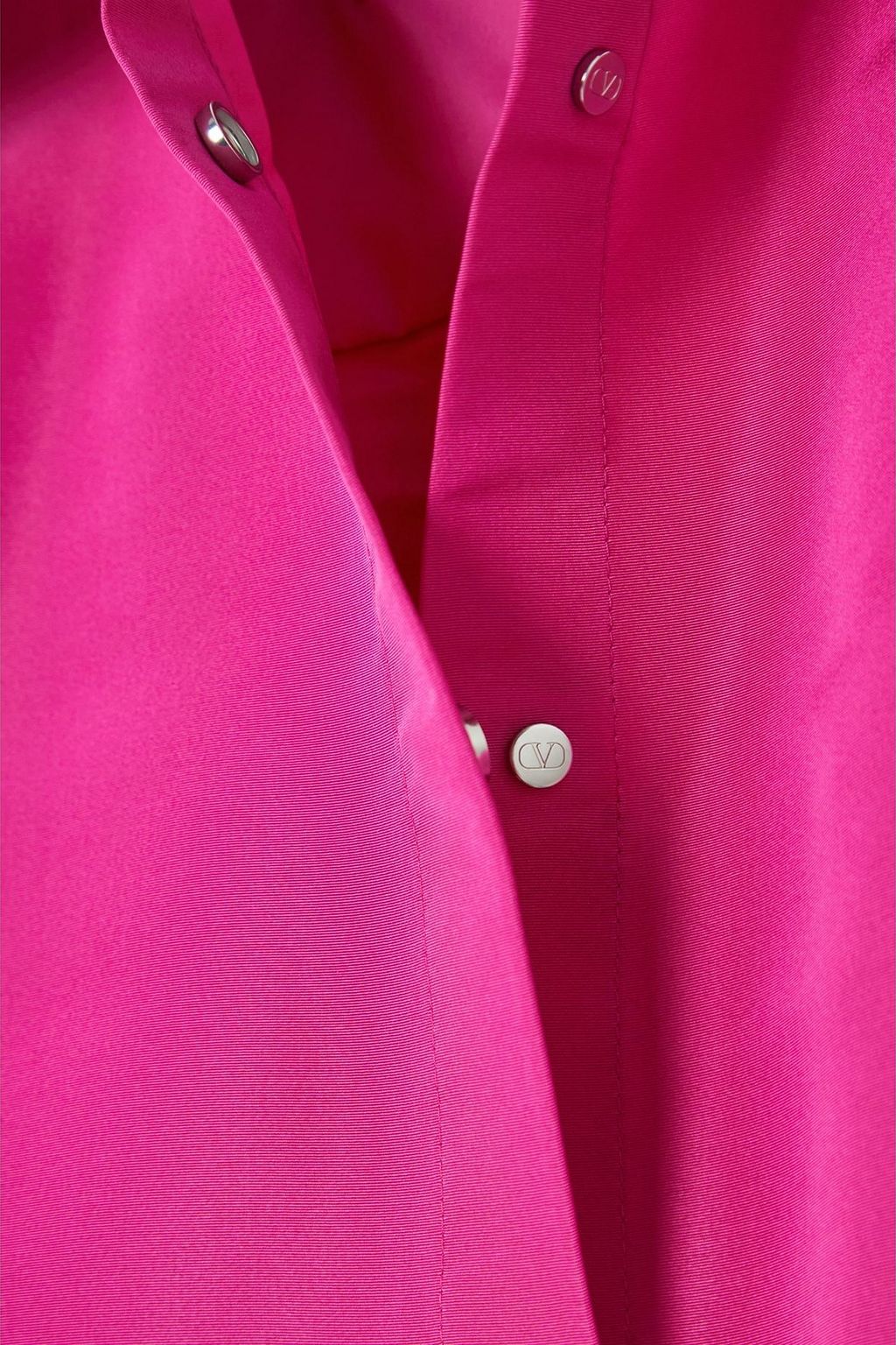 VALENTINO GARAVANI Silk-moiré mini shirt dress