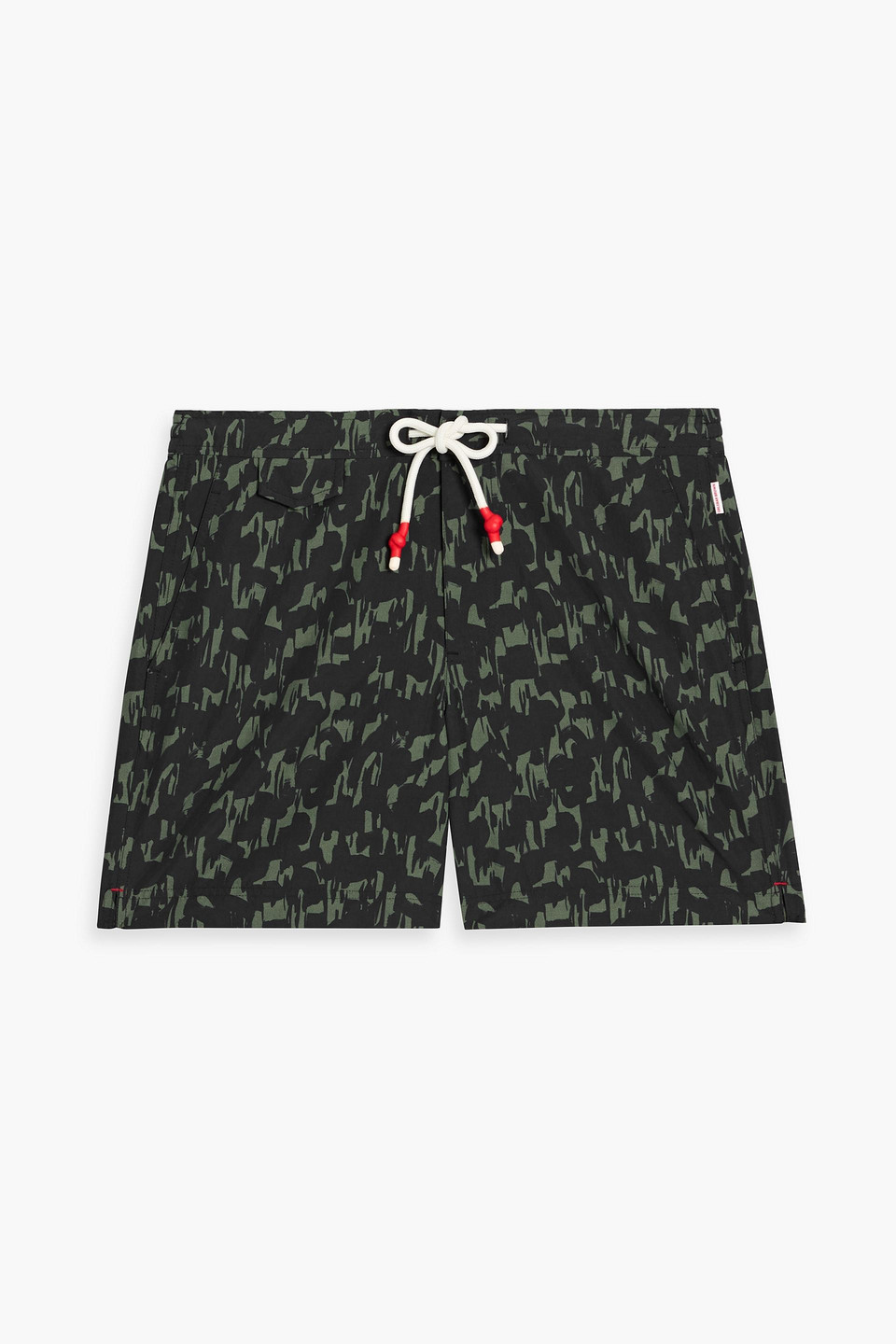 Standard mid-length printed swim shorts