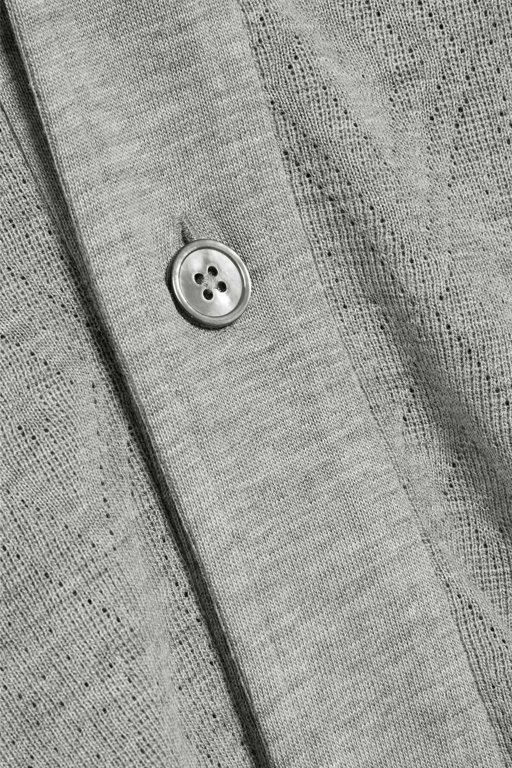 OFFICINE GÉNÉRALE Jacquard-knit Lyocell and cotton-blend cardigan