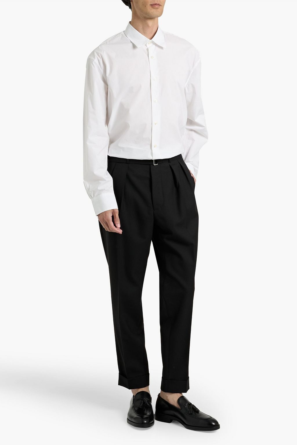 OFFICINE GÉNÉRALE Pierre tapered wool pants