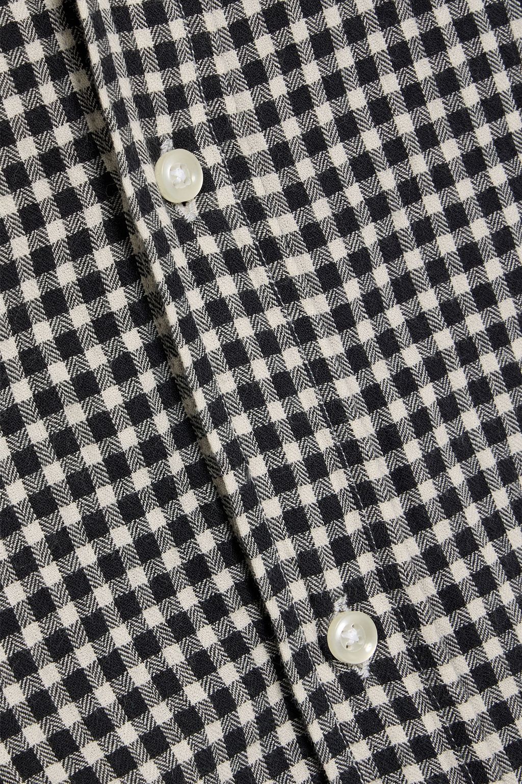 OFFICINE GÉNÉRALE Lipp checked cotton-blend shirt