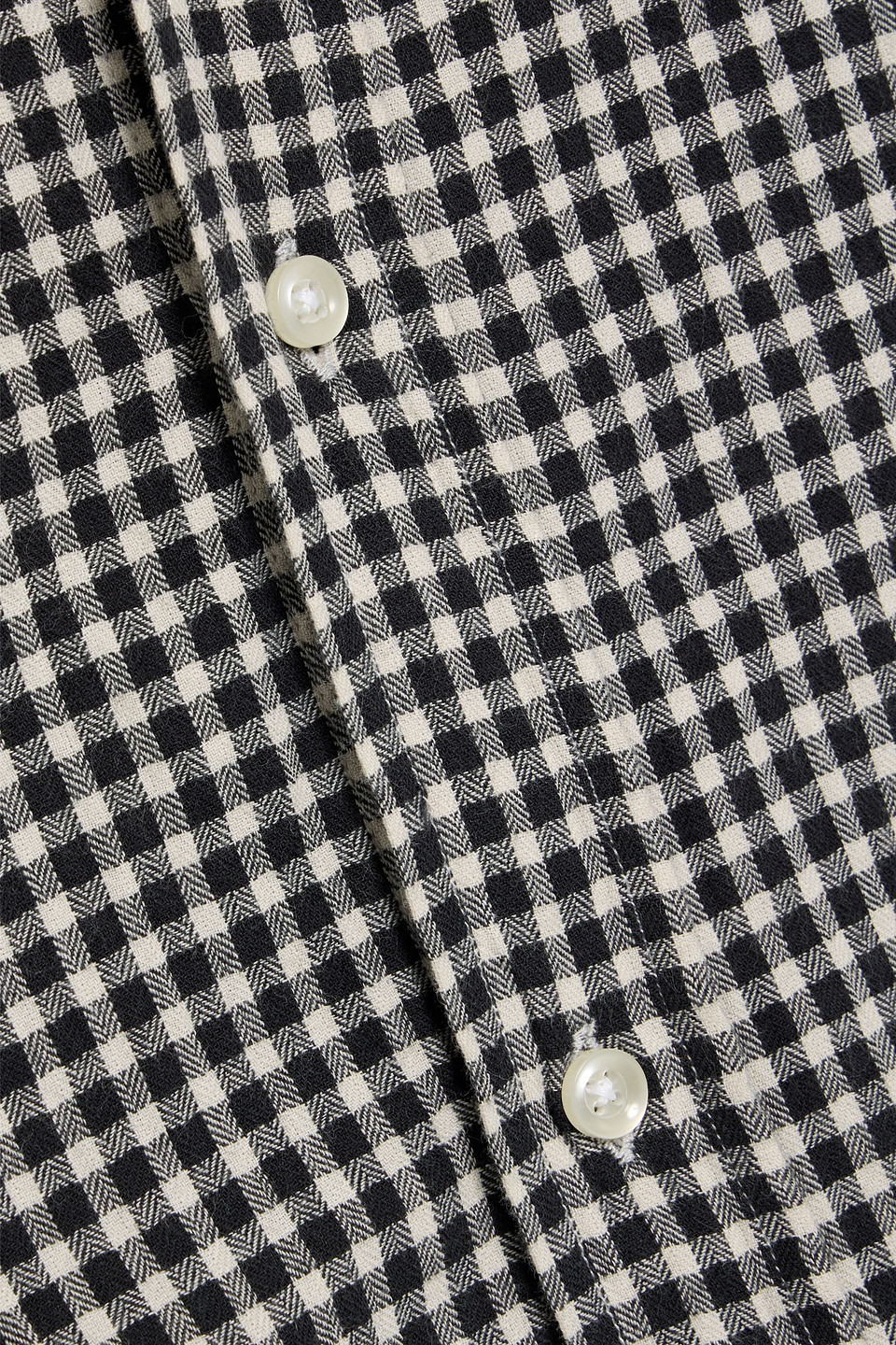 Officine Generale Lipp Checked Cotton-blend Shirt In Gray