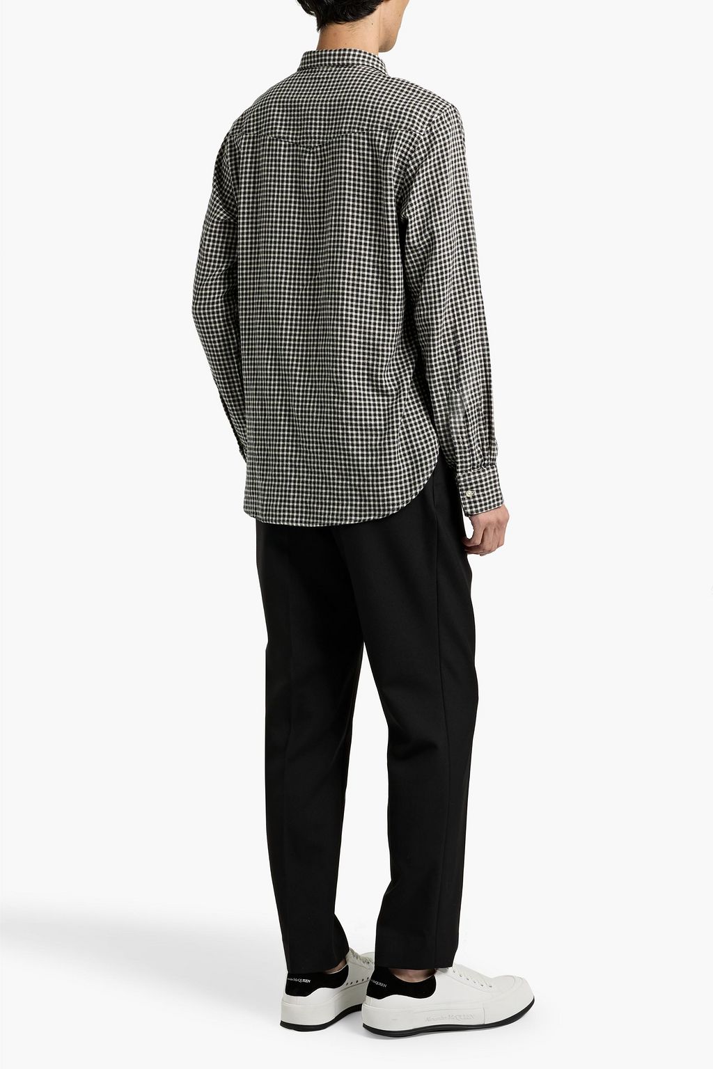 OFFICINE GÉNÉRALE Lipp checked cotton-blend shirt