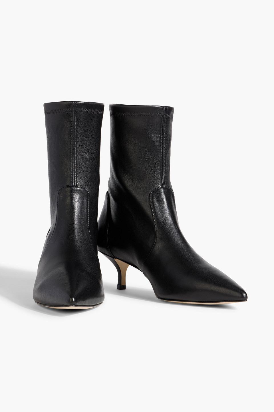 Stuart Weitzman Mara 50 Leather Ankle Boots In Animal Print