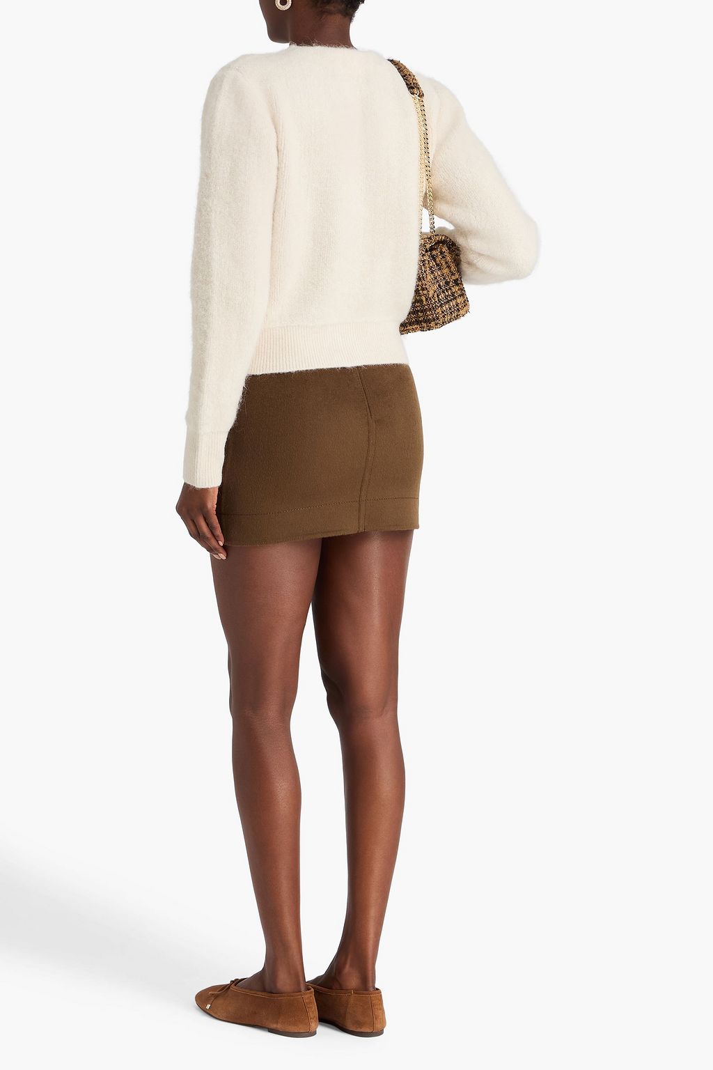 SANDRO Bouclé-knit cardigan