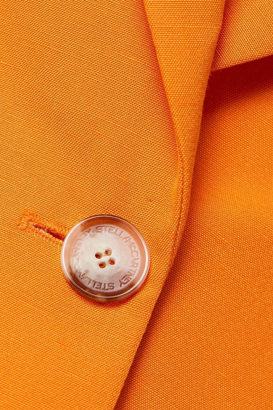 Stella Mccartney Oversized Single-breasted Blazer In Orange