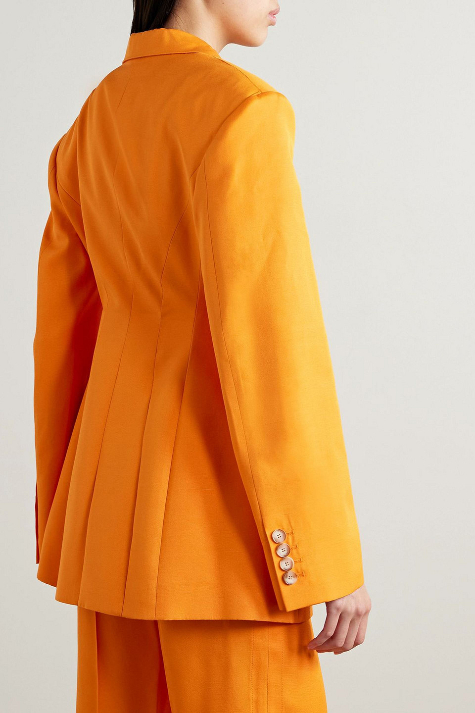 Stella Mccartney Oversized Single-breasted Blazer In Orange