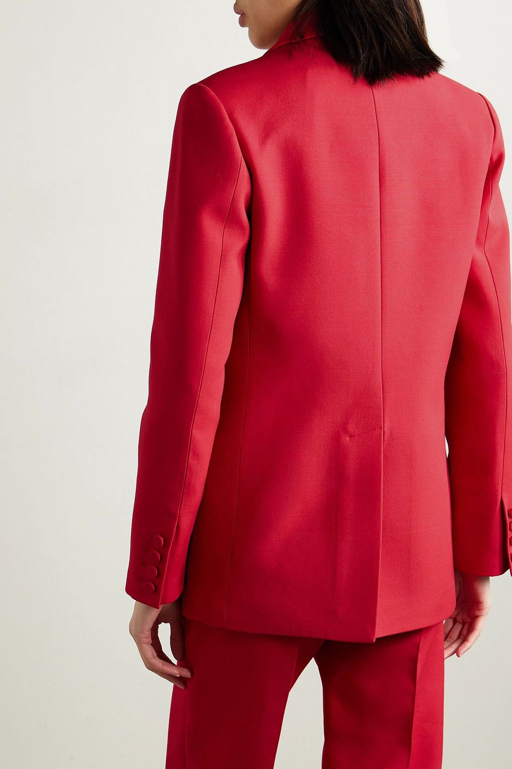 VALENTINO GARAVANI Double-breasted wool and silk-blend crepe blazer