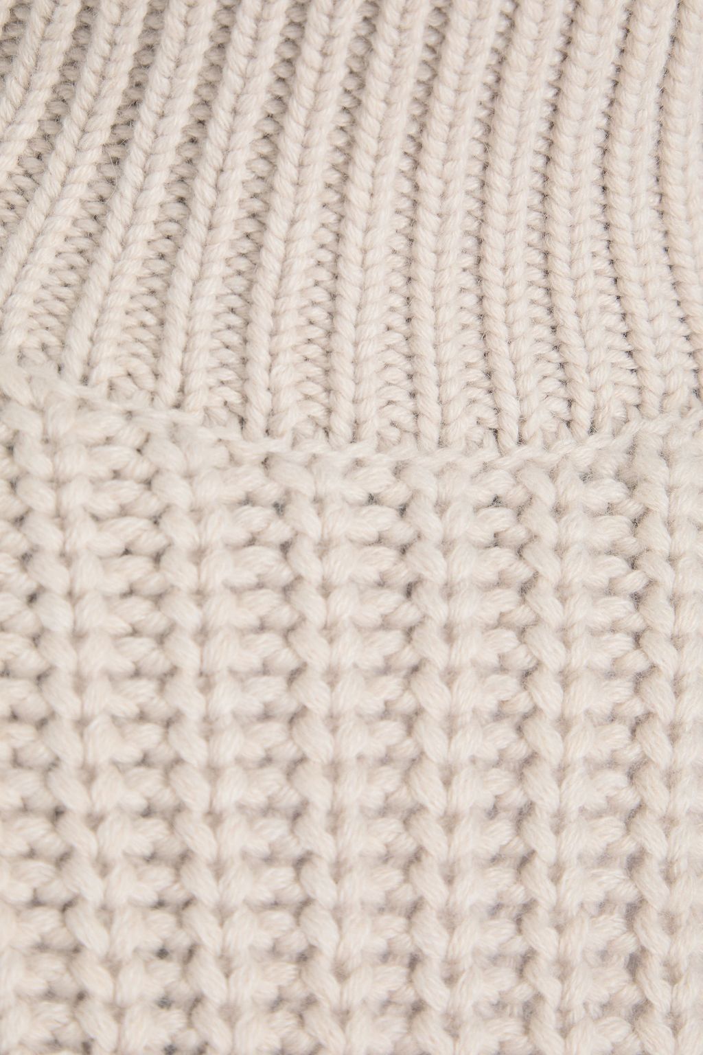 AUTUMN CASHMERE كنزة رياضية بياقة عالية بحبكة مضلّعة