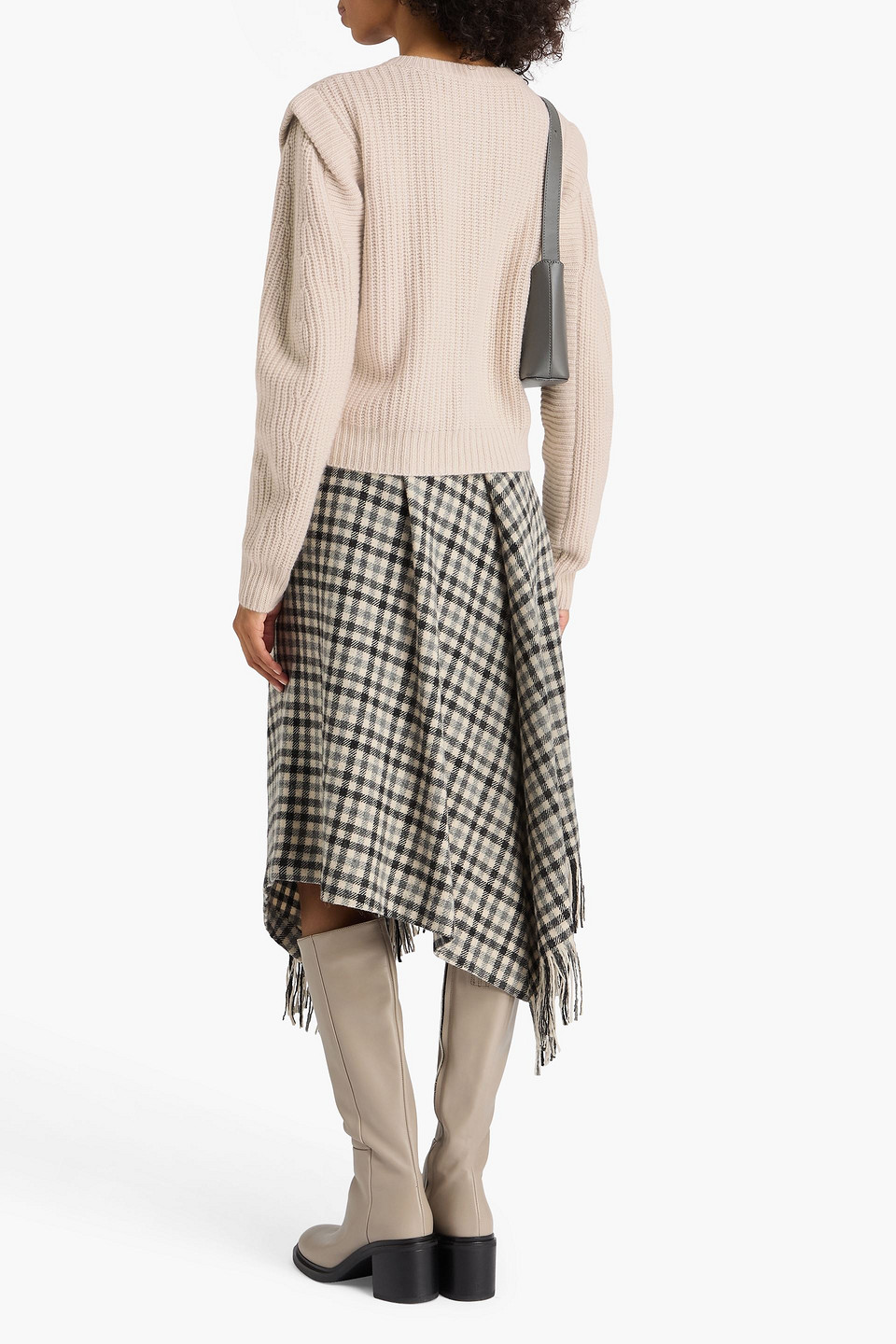 Autumn Cashmere - Cardigan Aus Rippstrick - Weiß - L 