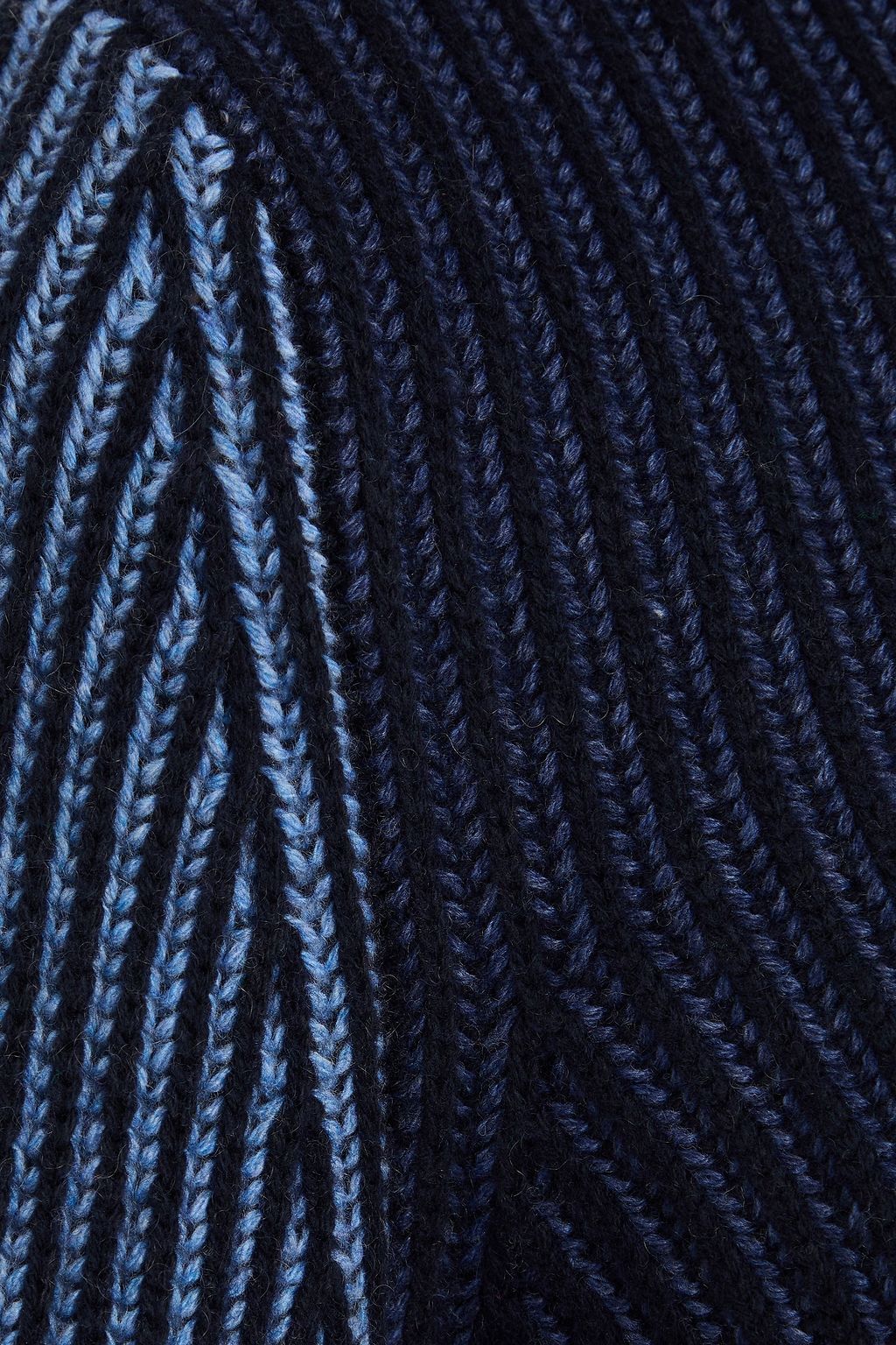 AUTUMN CASHMERE Rollkragenpullover aus Rippstrick in Colour-Block-Optik