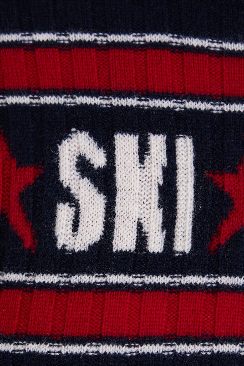 AUTUMN CASHMERE Striped jacquard-knit cashmere sweater
