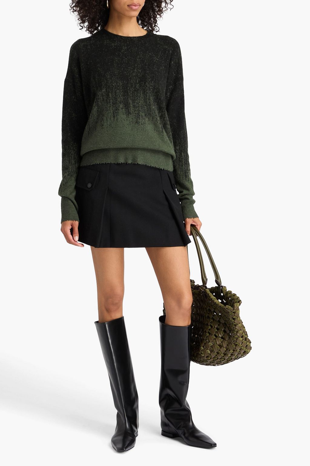 AUTUMN CASHMERE Dégradé cashmere sweater