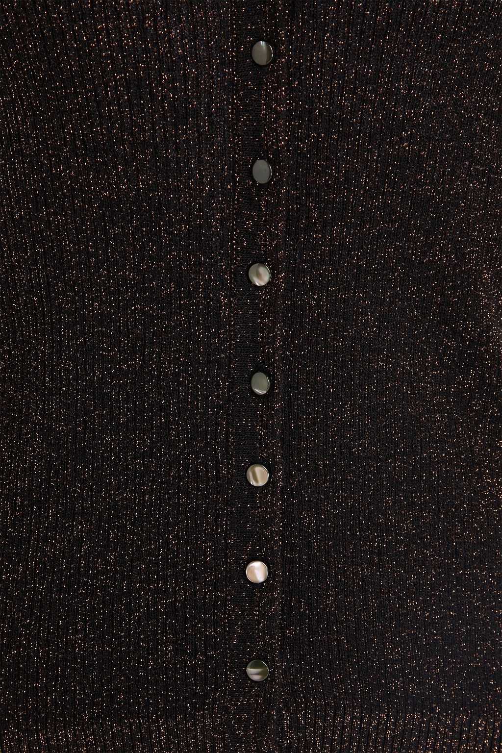 AUTUMN CASHMERE Metallic cashmere-blend cardigan