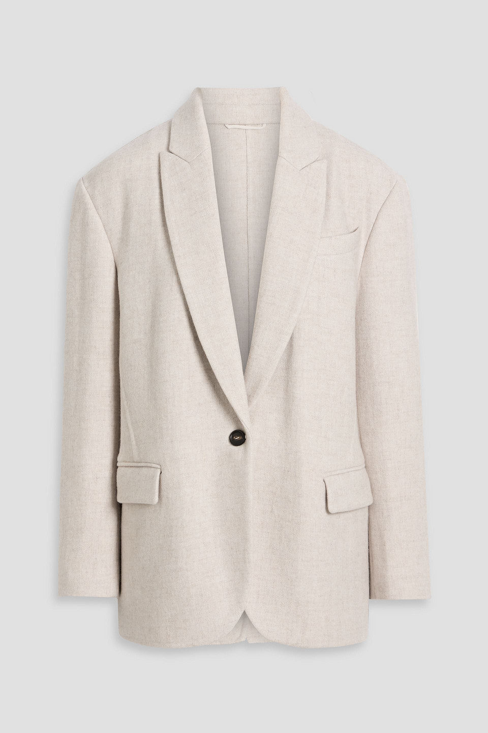 Cashmere and cotton-blend blazer