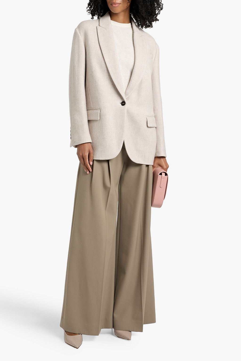 BRUNELLO CUCINELLI Cashmere and cotton-blend blazer