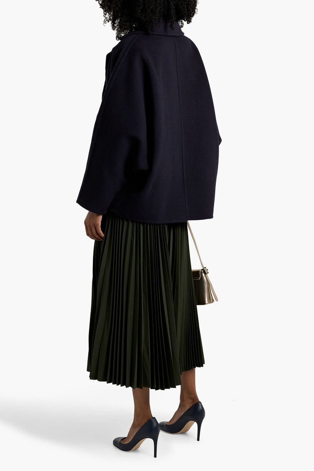 BRUNELLO CUCINELLI Double-breasted wool and cashmere-blend felt coat