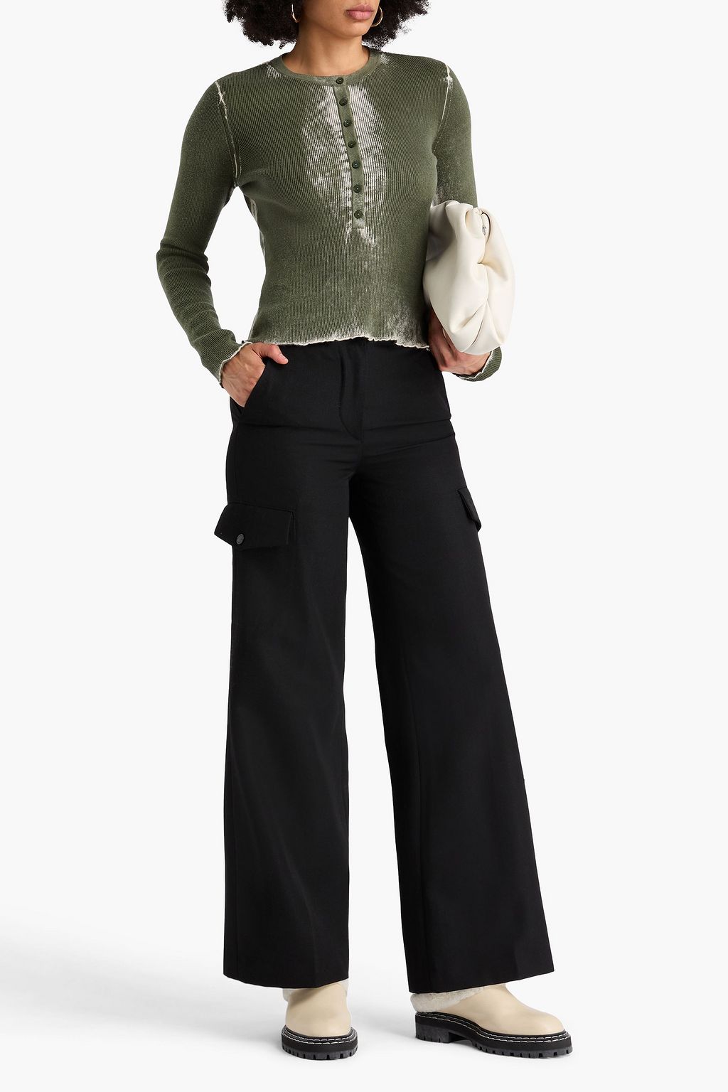 COTTON BY AUTUMN CASHMERE Oberteil aus Baumwolle mit Batikmuster