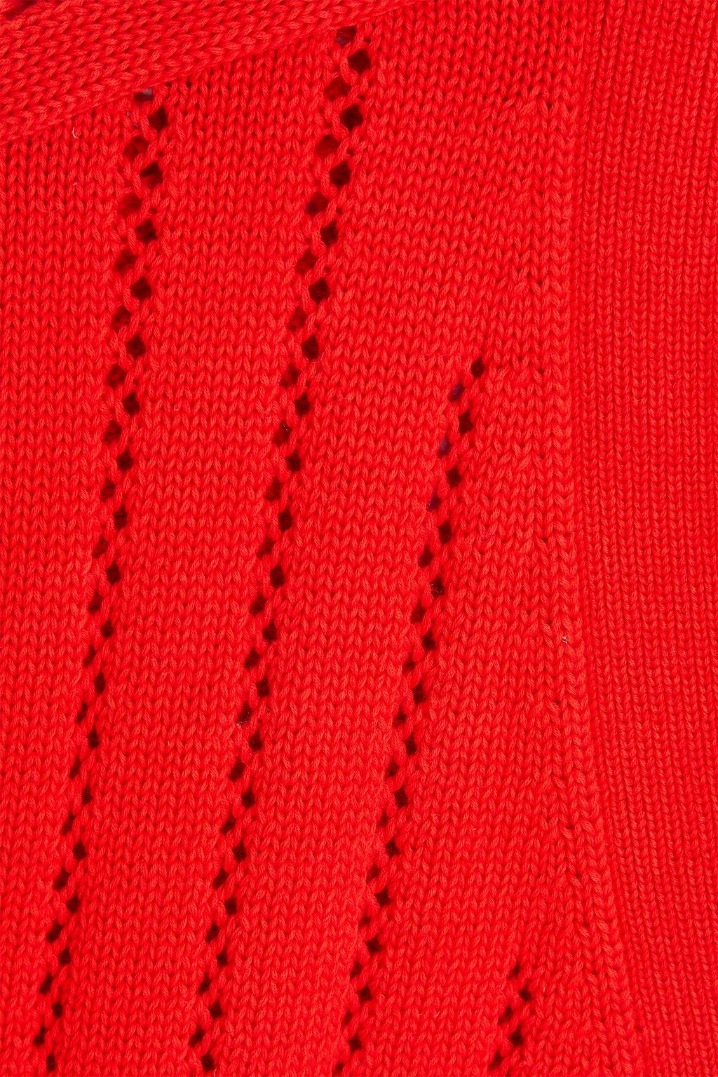 COTTON BY AUTUMN CASHMERE كارديغان من القطن بحبكة بوانتيل