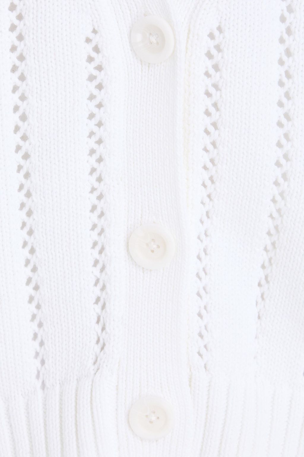 COTTON BY AUTUMN CASHMERE كارديغان من القطن بحبكة بوانتيل