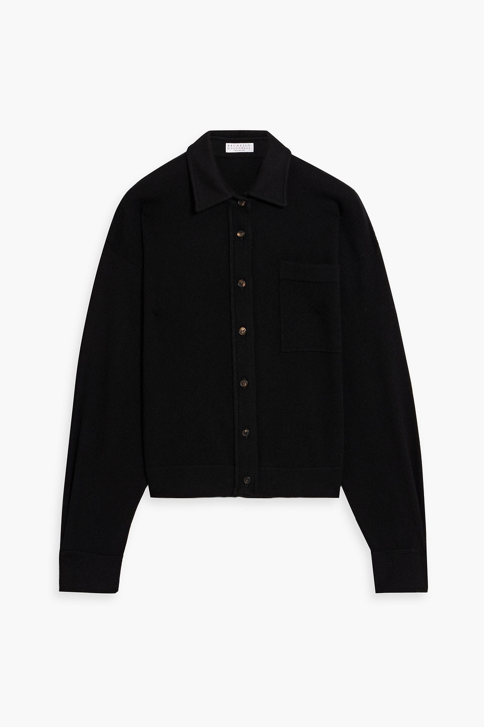 Brunello Cucinelli Cashmere Cardigan In Black