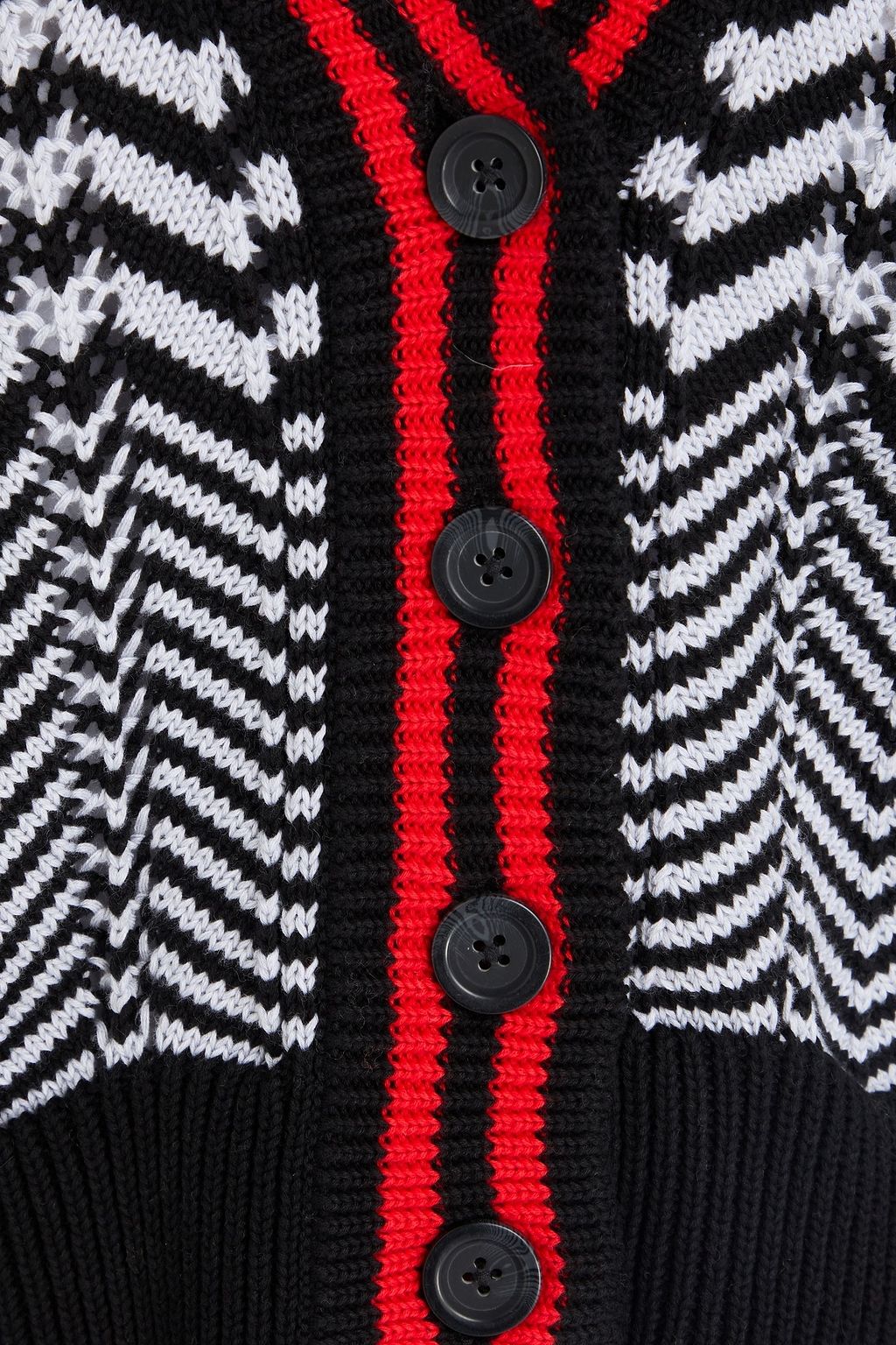 COTTON BY AUTUMN CASHMERE كارديغان من القطن بحبكة إنتارسيا