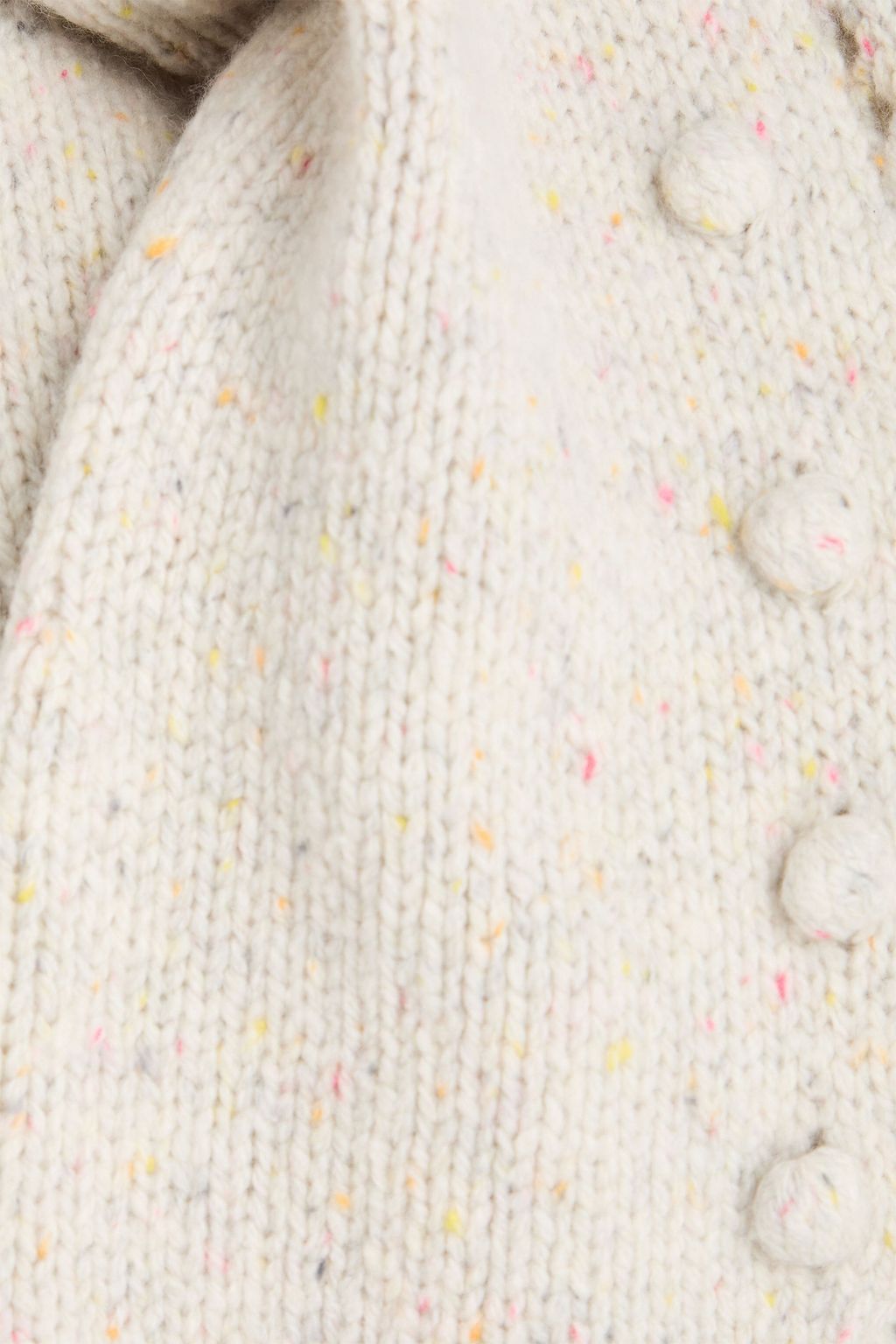 AUTUMN CASHMERE 폼폼 장식 말드 캐시미어 스웨터