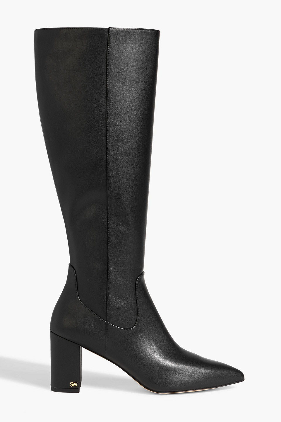 Stuart Weitzman Renegade 75 Leather Knee Boots In Black