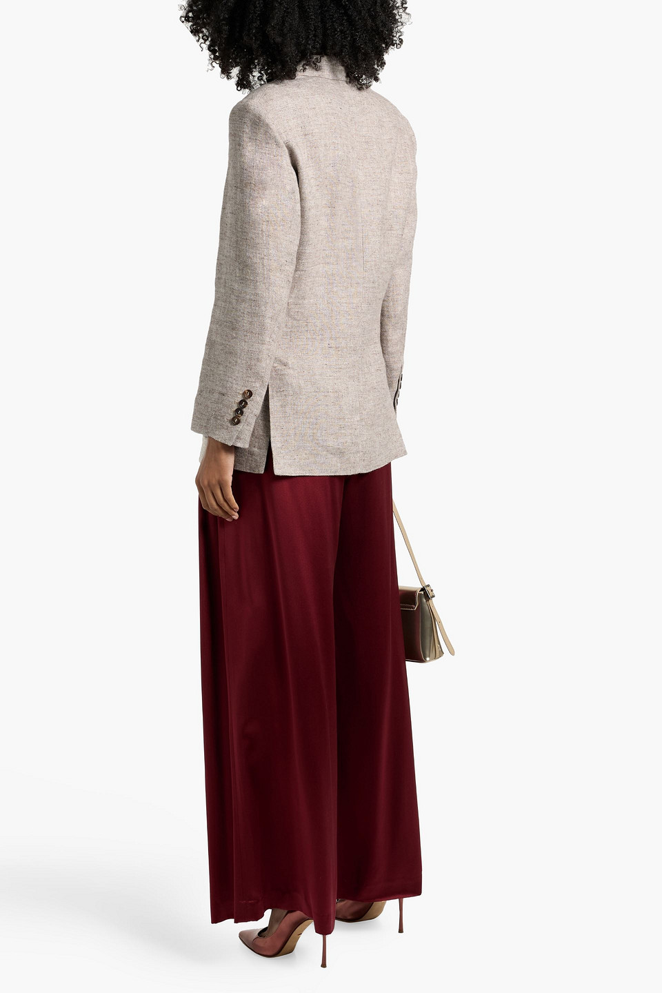 Brunello Cucinelli Linen Blazer In Neutral