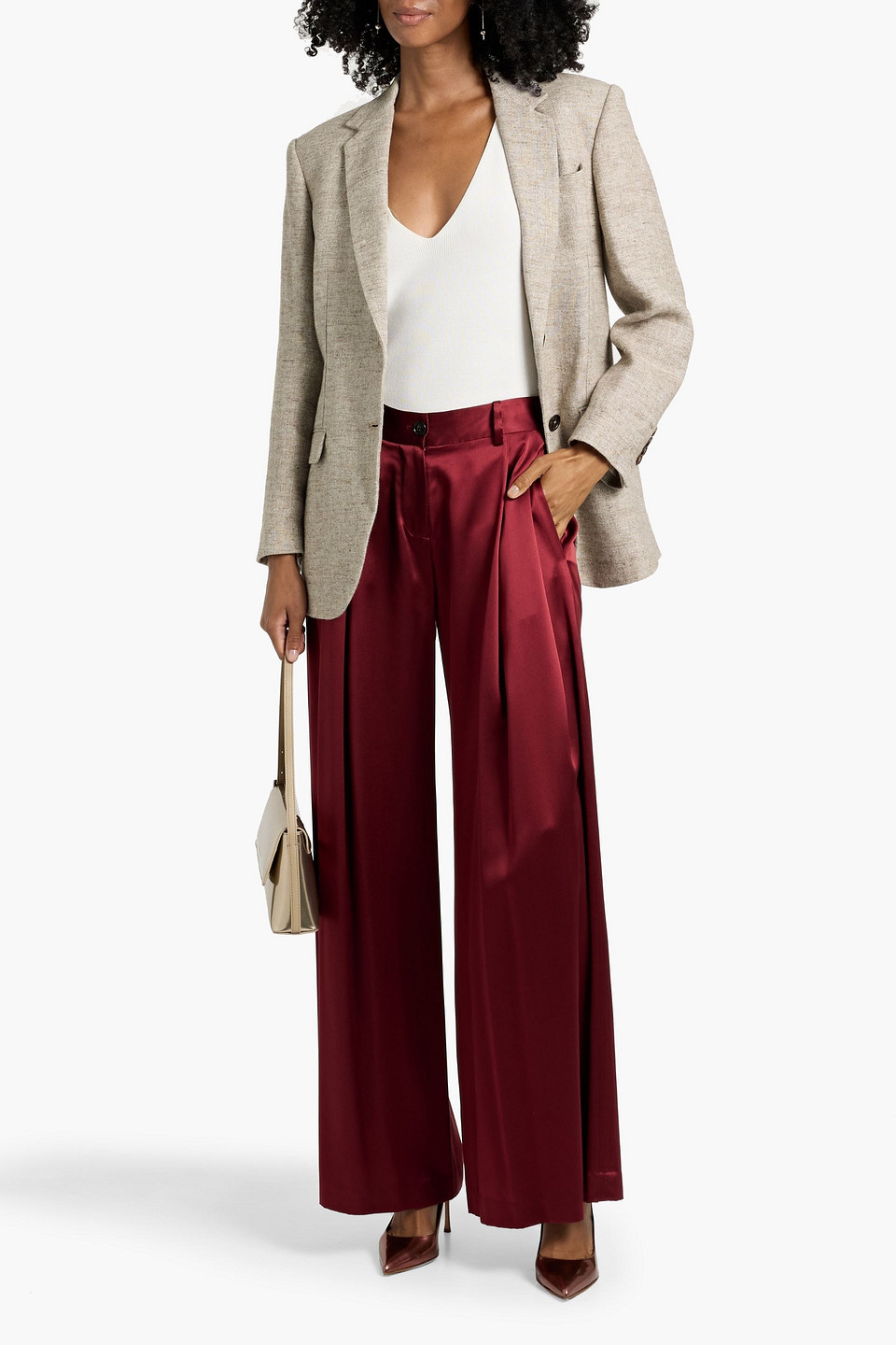 Brunello Cucinelli Linen Blazer In Neutral