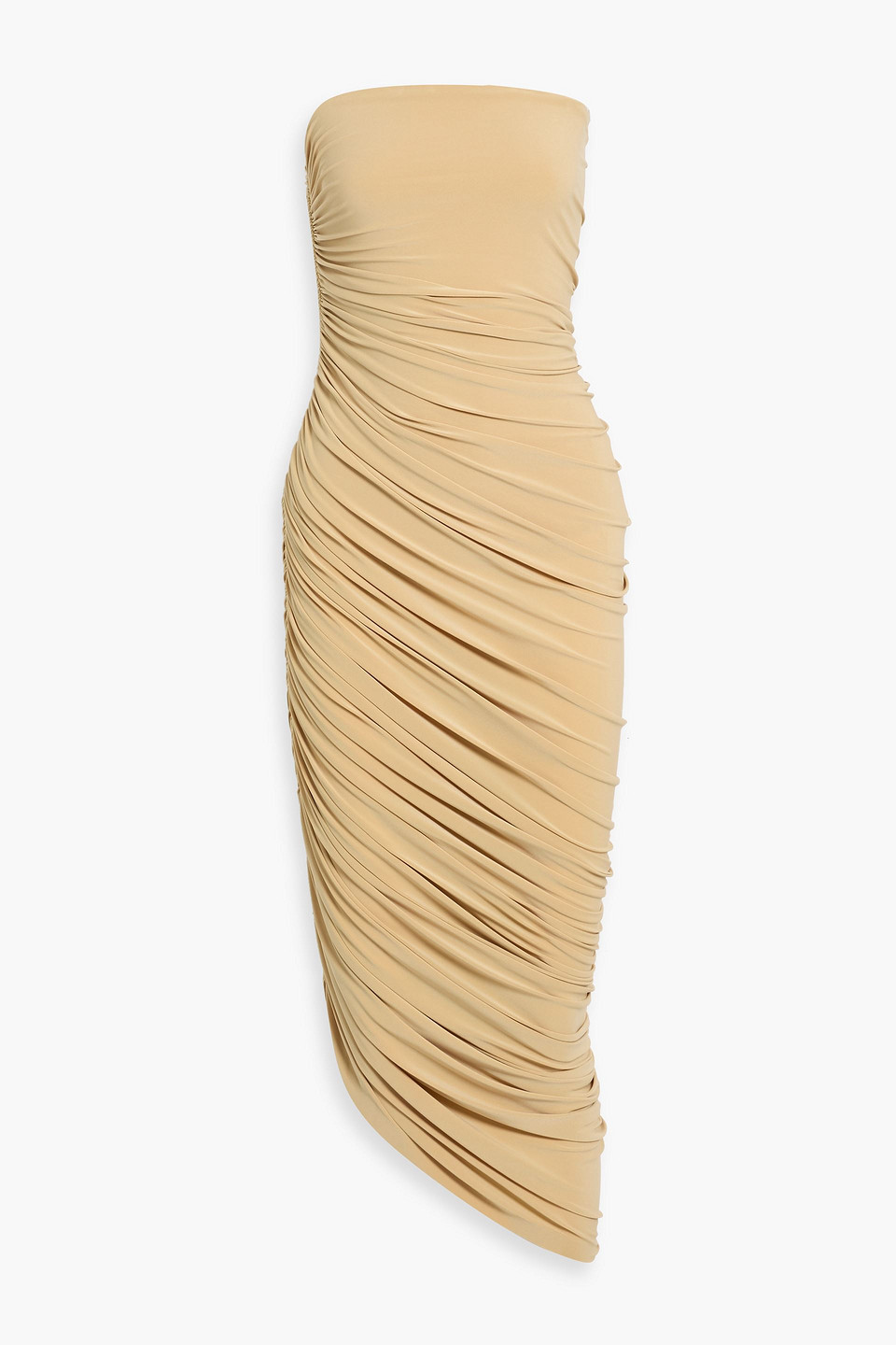 Diana asymmetric stretch-jersey midi dress