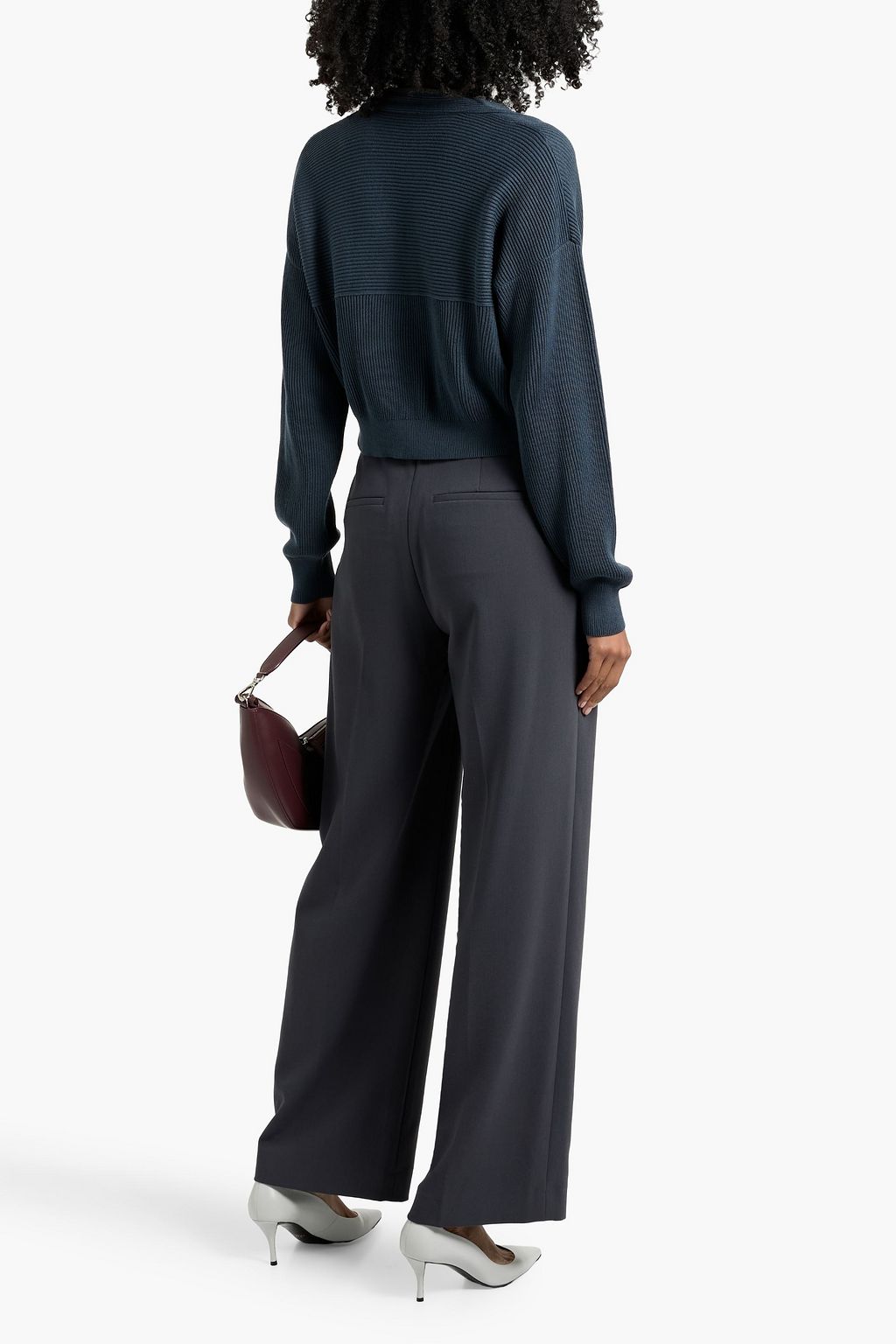 BRUNELLO CUCINELLI Cropped ribbed cotton cardigan