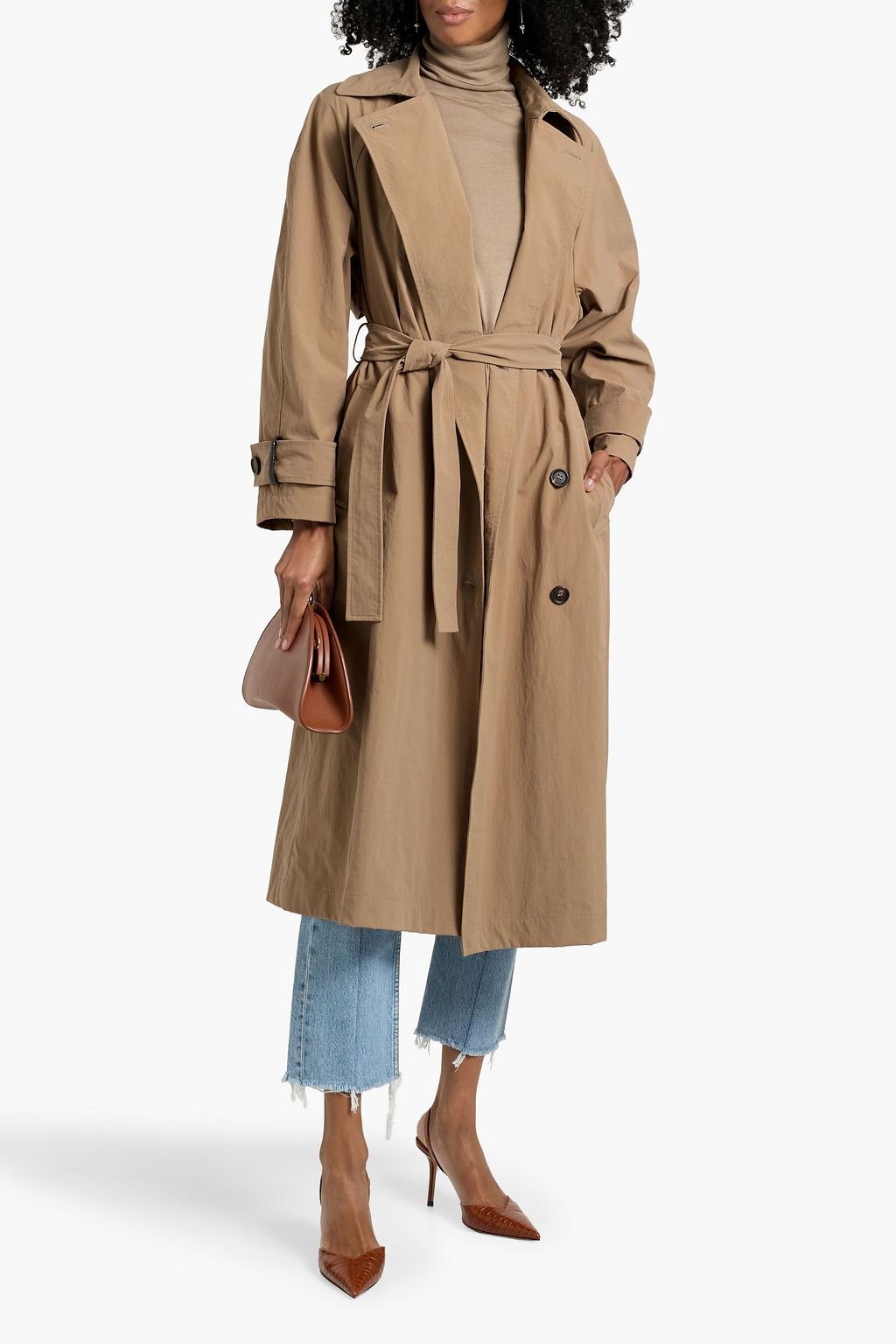 BRUNELLO CUCINELLI Canvas trench coat
