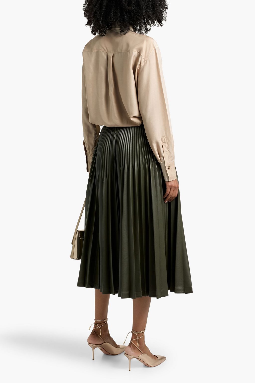 BRUNELLO CUCINELLI Bead-embellished silk shirt
