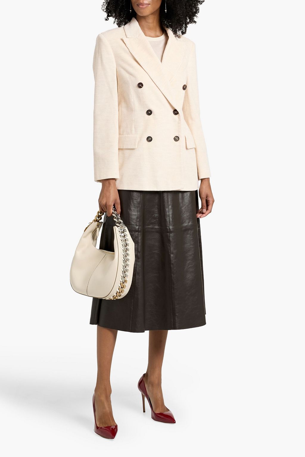 BRUNELLO CUCINELLI Double-breasted corduroy blazer