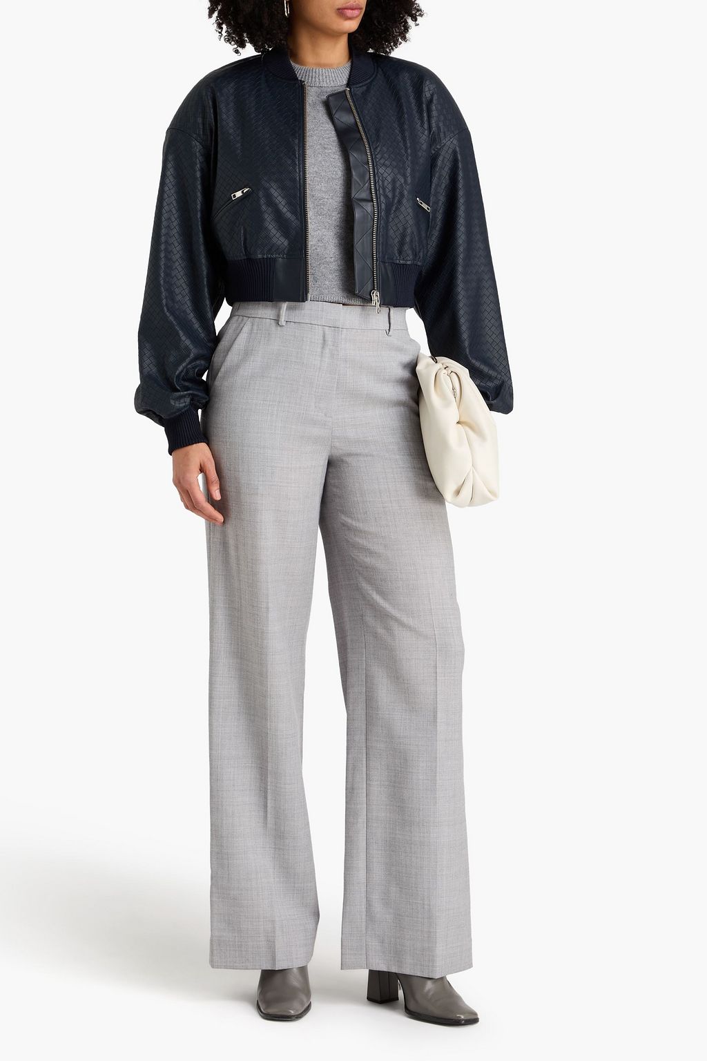 ROTATE BIRGER CHRISTENSEN 크롭 보머 재킷