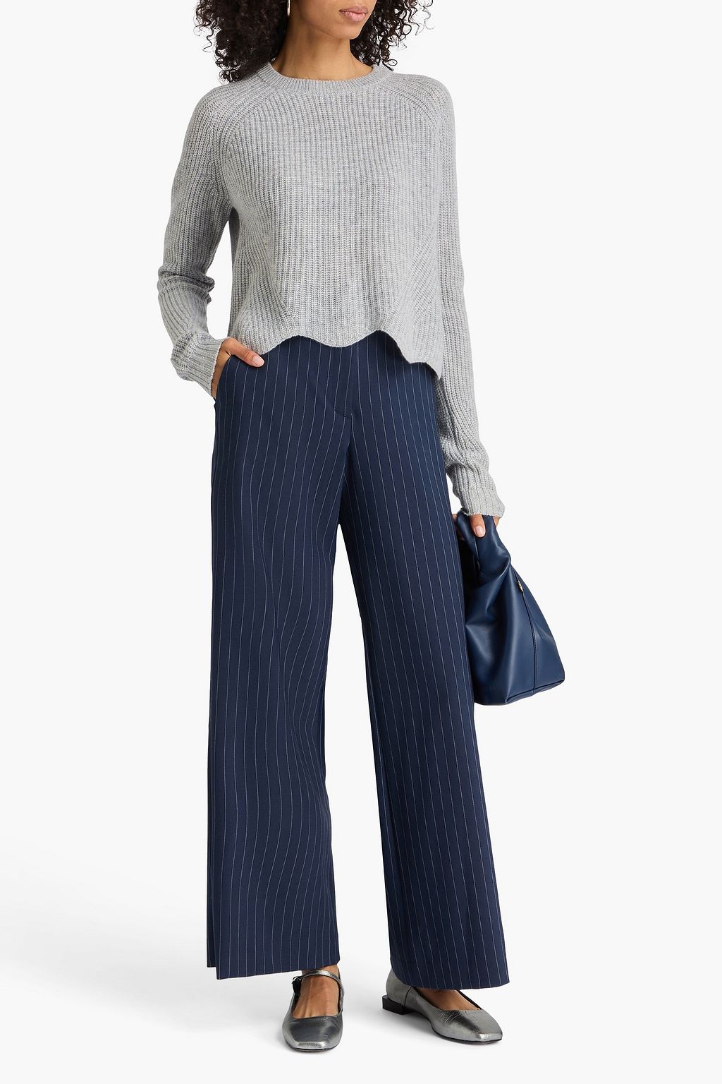 AUTUMN CASHMERE Ribbed cashmere sweater