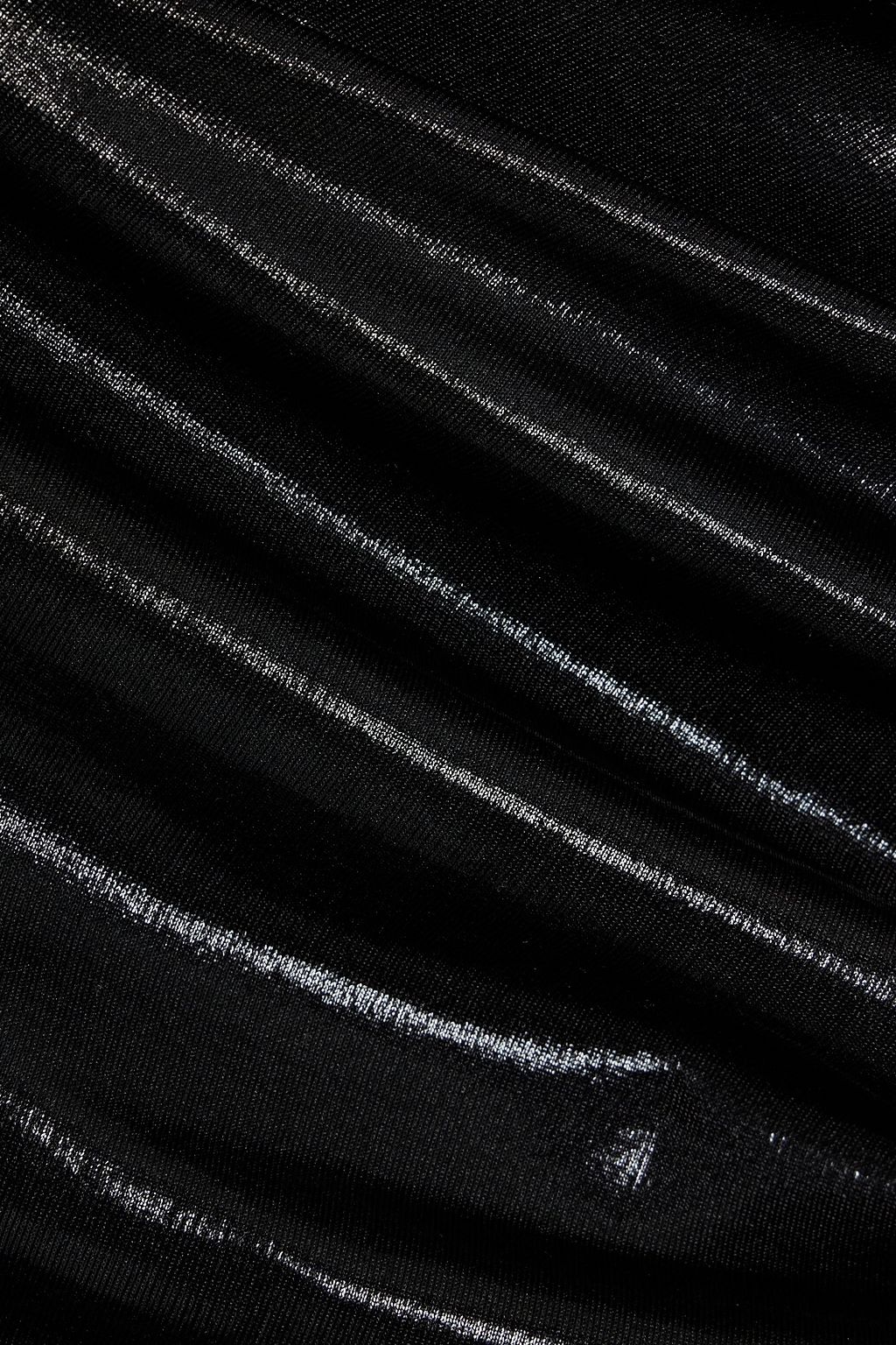 NORMA KAMALI Tara asymmetric lamé dress